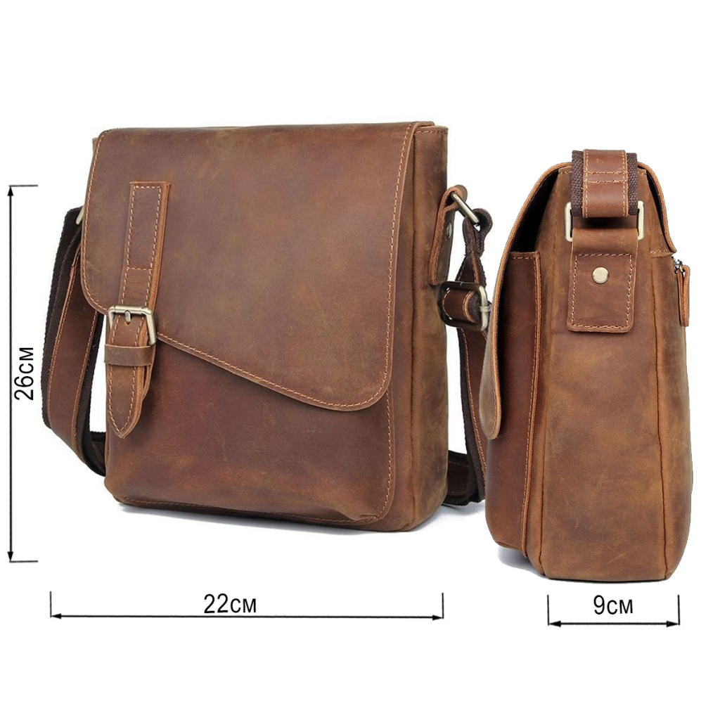 Сумка Vintage Шкіряна чоловіча Коричнева (20206) - зображення 3