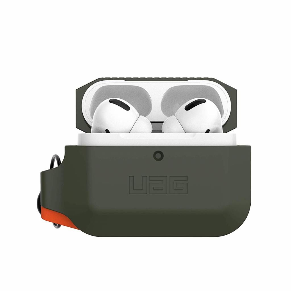 Чохол для навушників UAG для Airpods Pro Silicone Olive Drab/Orange (10225K117297) - зображення 2