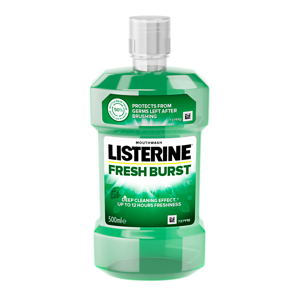 Ополіскувач для порожнини рота Listerine Сплеск свіжості 500 мл (5010123703547) - изображение 3
