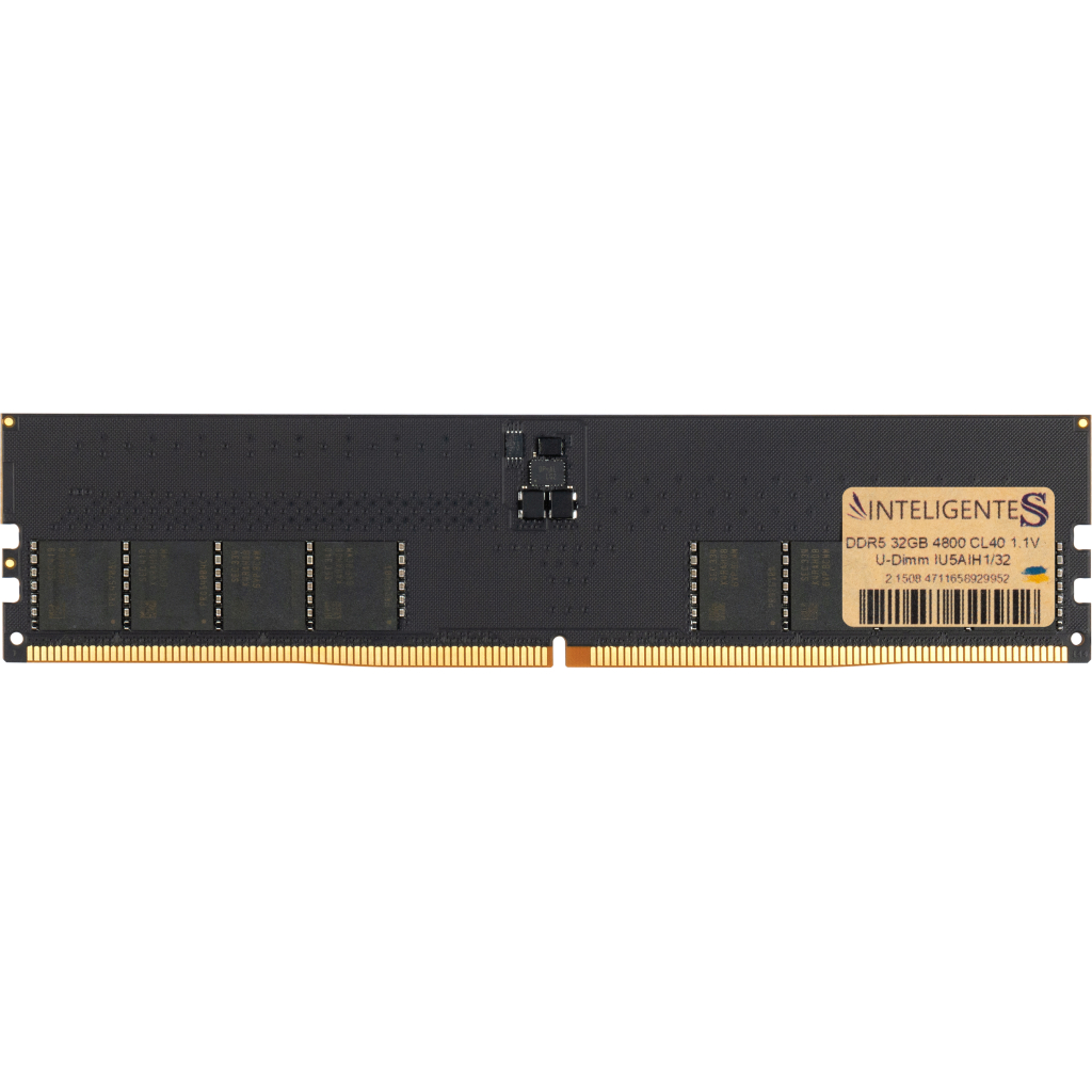 Модуль пам'яті для комп'ютера DDR5 32GB 4800 MHz INTELIGENTES (IU5AIH1/32) - зображення 1