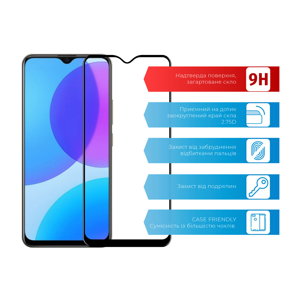 Скло захисне ACCLAB Full Glue VIVO Y11 (2019) (1283126508998) - зображення 2