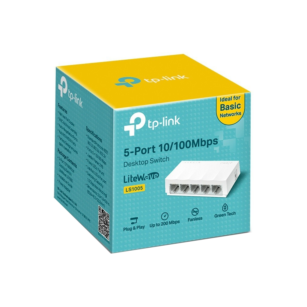Комутатор мережевий TP-Link LS1005 - зображення 2
