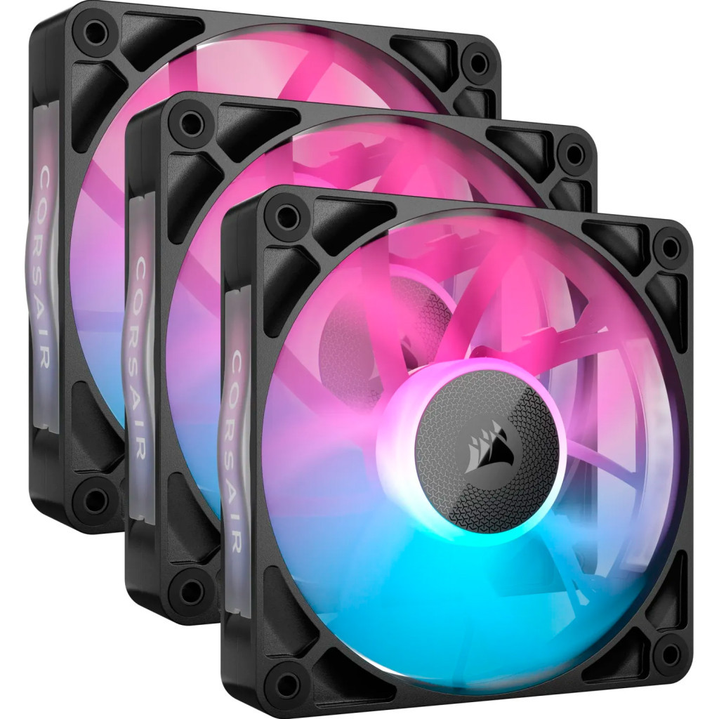 Кулер до корпусу Corsair iCUE Link RX120 RGB PWM Triple Pack (CO-9051018-WW) - зображення 1