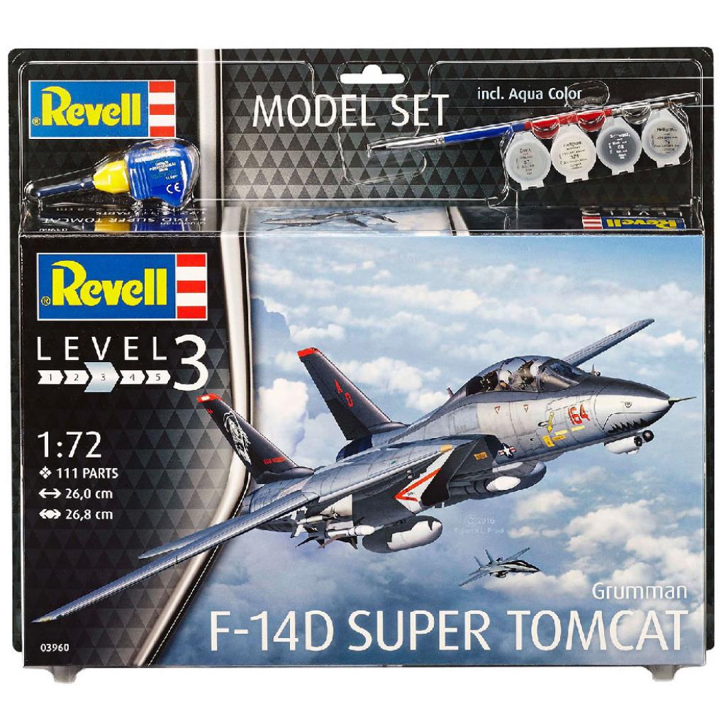 Збірна модель Revell Винищувач F-14D Томкет рівень 3, 1:72 (RVL-63960) - зображення 1