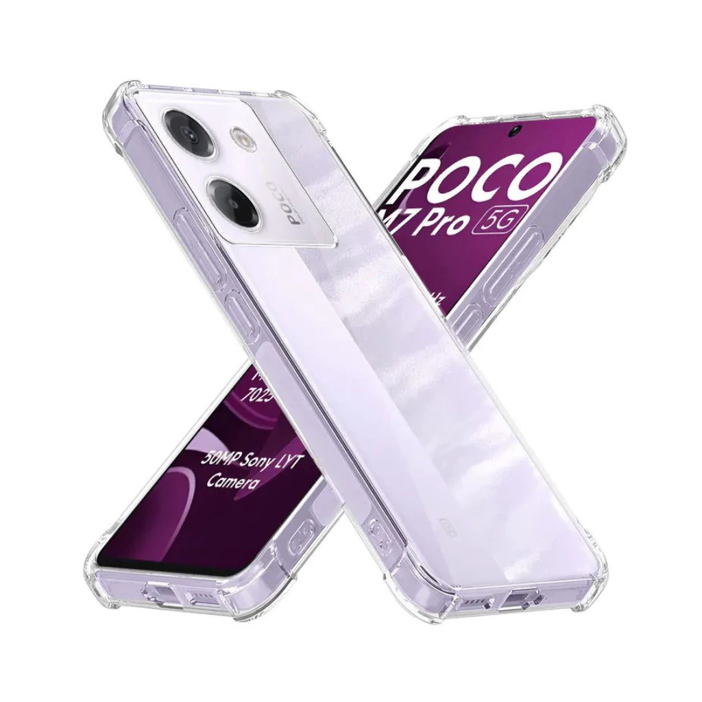 Чохол до мобільного телефона BeCover Anti-Shock Poco M7 Pro 5G Clear (713809) - зображення 4