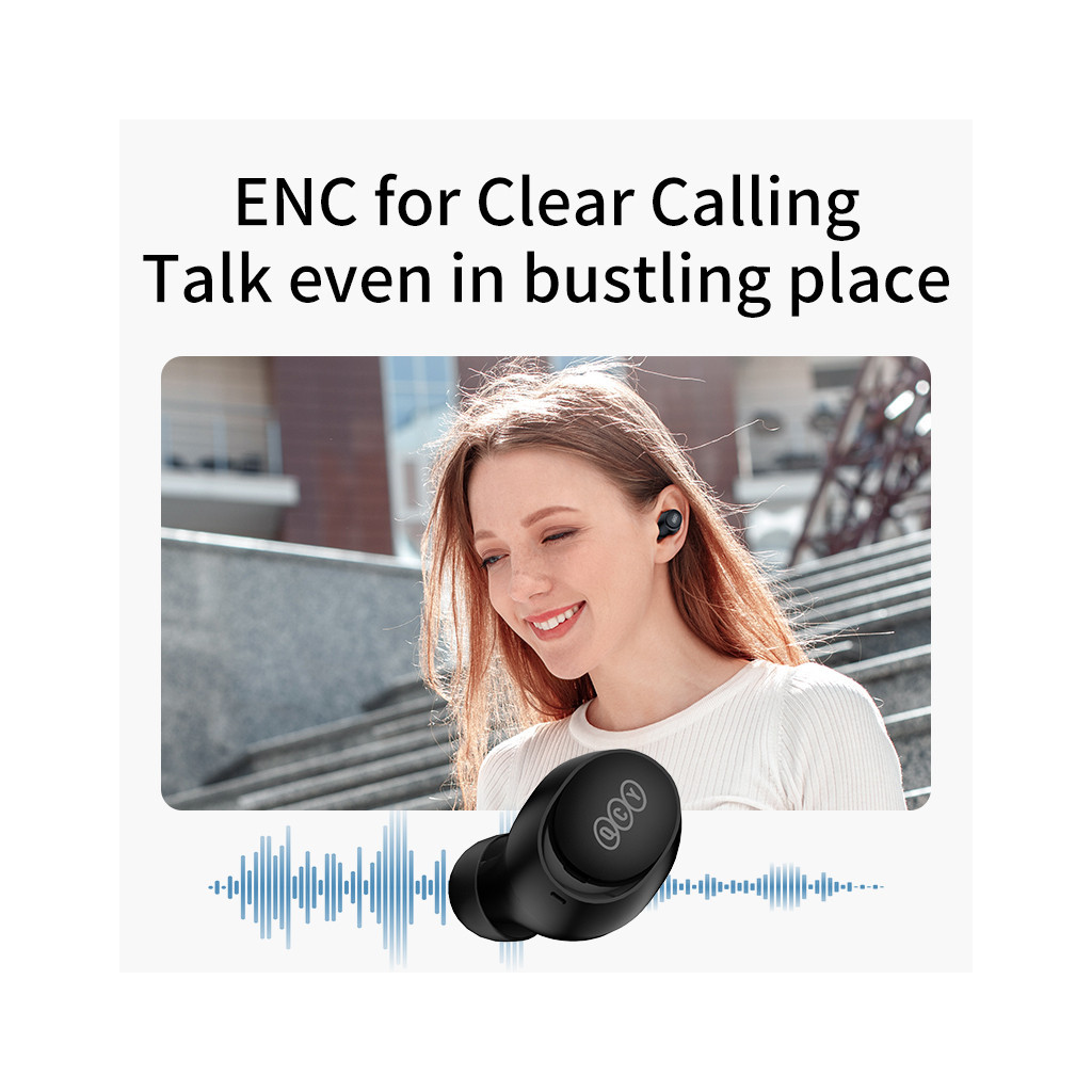 Навушники QCY Arc Buds Lite T27 Midnight Black (1033260) - зображення 5