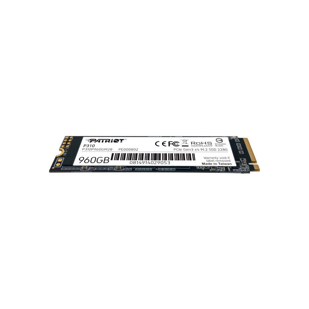 Накопичувач SSD M.2 2280 960GB Patriot (P310P960GM28) - зображення 4