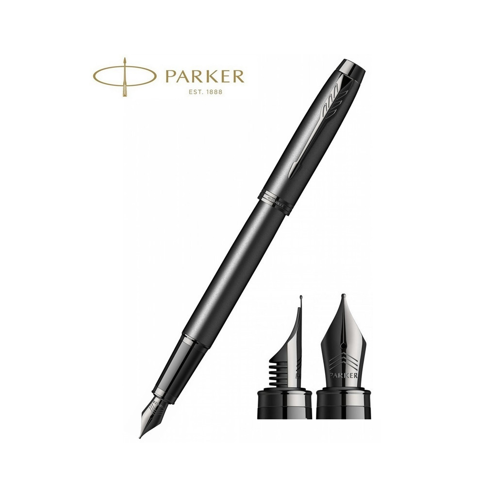Ручка пір'яна Parker IM 17 Achromatic Black BT FP F (22 911) - зображення 2