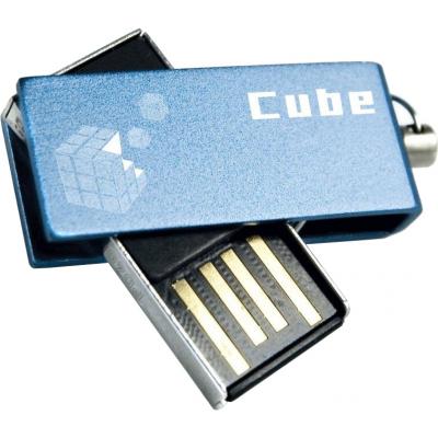 USB флеш накопичувач Goodram 4GB Cube Blue USB 2.0 (PD4GH2GRCUBR9) - зображення 2