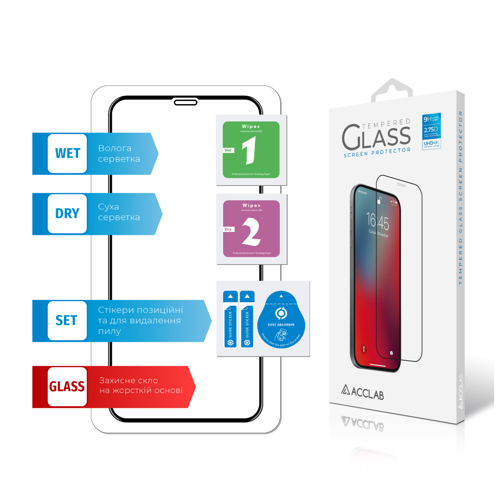 Скло захисне ACCLAB Full Glue ESD Apple Iphone X/XS/11 Pro (1283126532139) - зображення 6