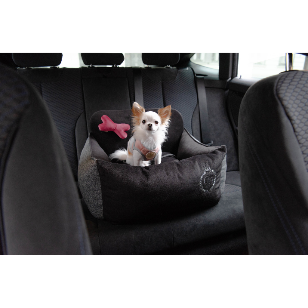 Автомобільне крісло для тварин Chloe's Home Paris M/L 65х45 см чорне (CLH1004) - зображення 2