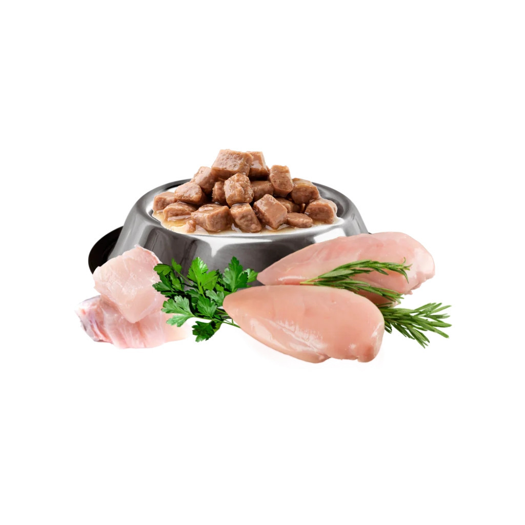 Вологий корм для кішок Mis Kiss з куркою в соусі 100 г (4820164440179/4820111141456) - зображення 2