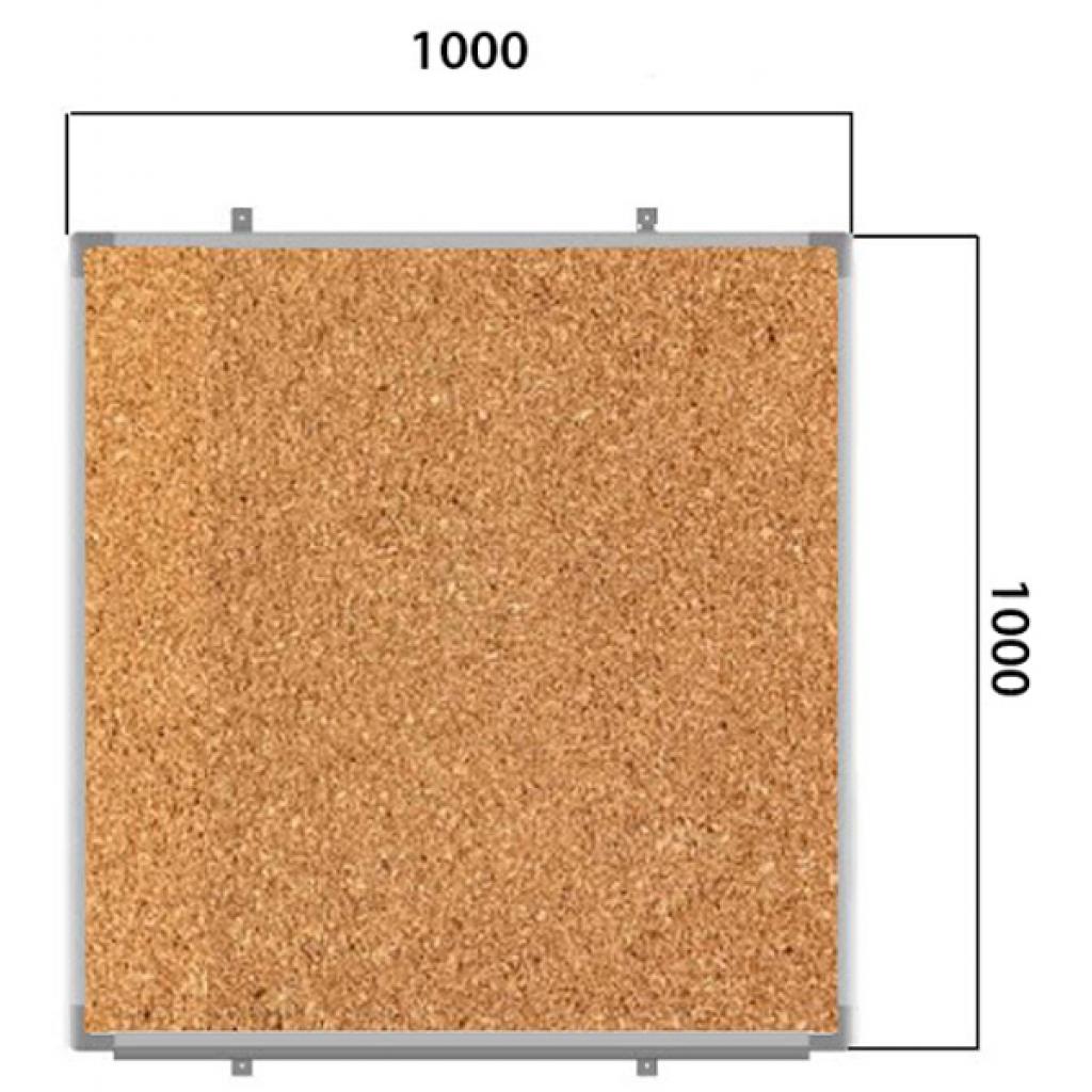 Офісна дошка Sector коркова, 100х100 см (С1010) - зображення 3