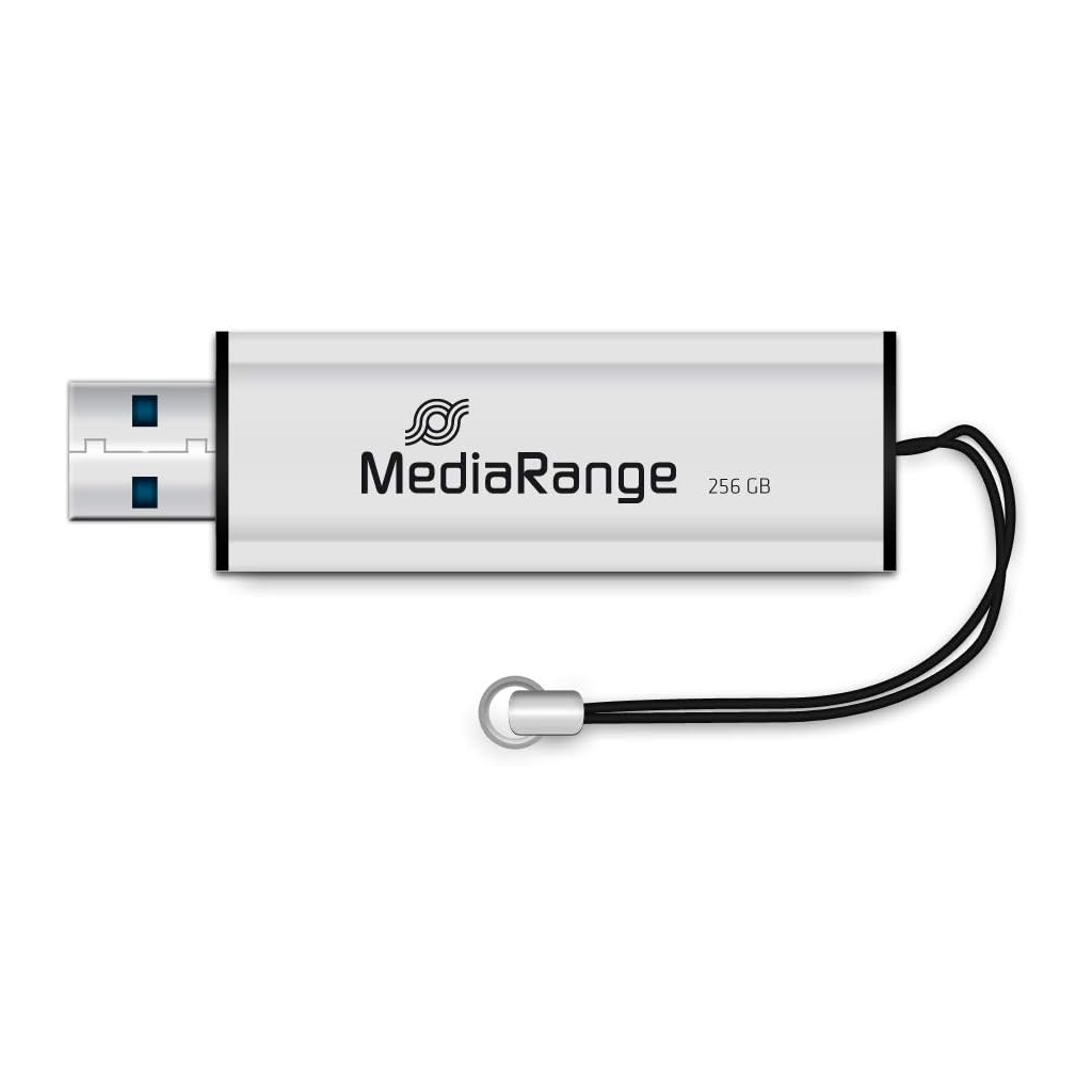 USB флеш накопичувач Mediarange 256GB Black/Silver USB 3.0 (MR919) - зображення 3