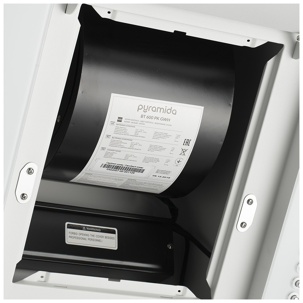 Витяжка кухонна Pyramida BT 600 PK GWH (BT600PKGWH) - изображение 12