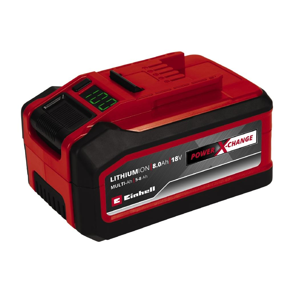 Акумулятор до електроінструменту Einhell 18V 5-8 Ah, PXC Plus, 18V, 5-8Ah, Multi-Ah, перемикач ємності (4511600) - зображення 1