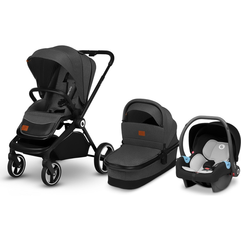 Коляска Lionelo 3 в 1 Mika Grey Graphite (LO-MIKA 3IN1 GREY GRAPHITE) - зображення 11