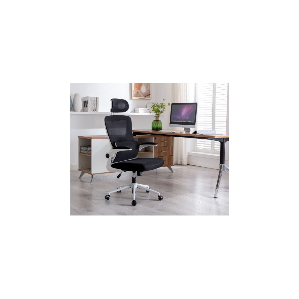 Офісне крісло GT Racer X-5728 White/Black - зображення 12