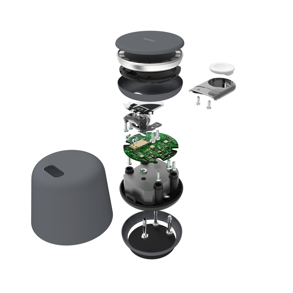 Зарядний пристрій Belkin 2in1 MagSafe iPhone/Watch/AirPods Charcoal Mass (WIZ020VFH36) - зображення 10