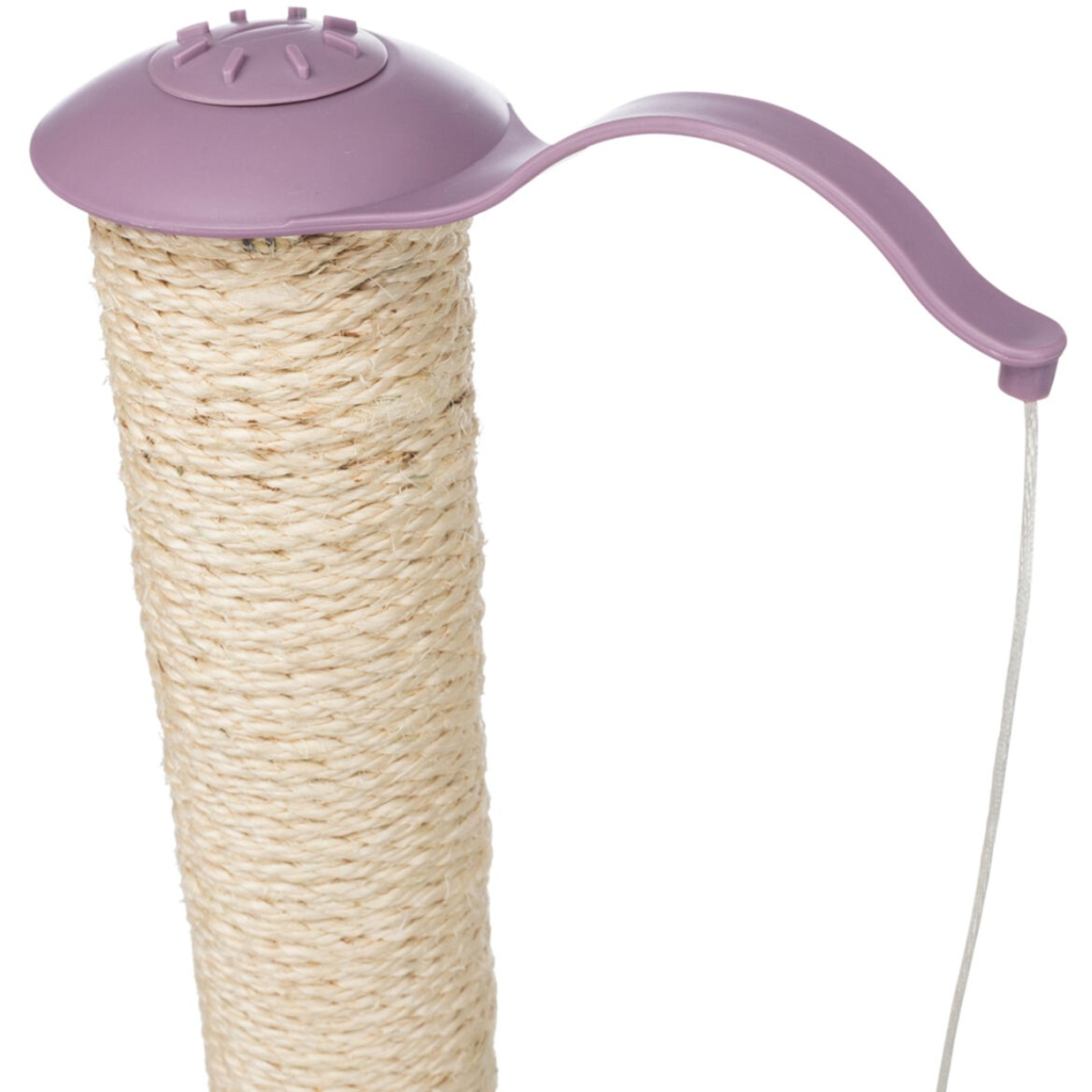 Дряпка (кігтеточка) для котів Trixie Junior Стовпчик-лапа з іграшками 40х38х50 см світло-бузковий (4011905429311) - изображение 5