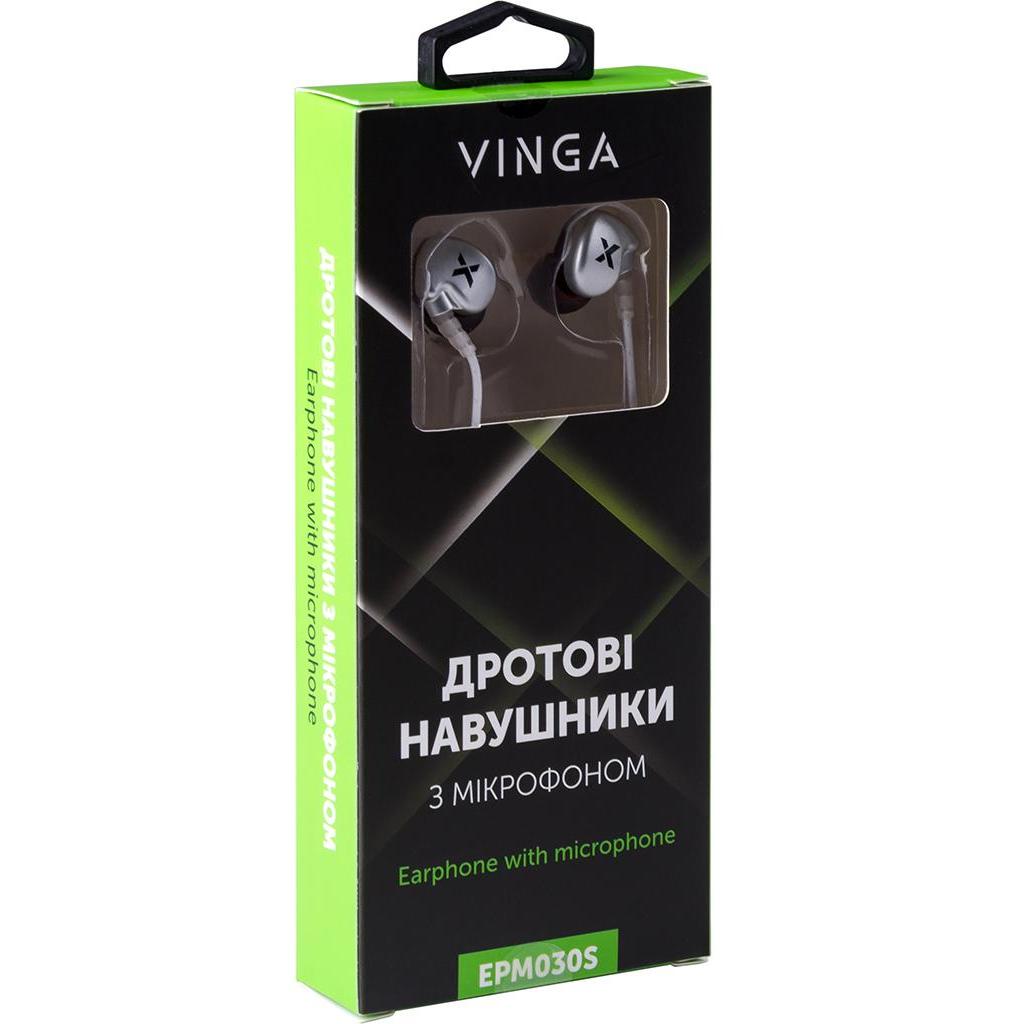 Навушники Vinga EPM030 Silver (EPM030S) - зображення 4
