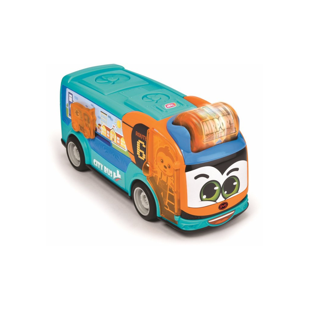 Спецтехніка Dickie Toys Міський автобус АВС "BYD" з відкривними дверцятами та рухомими деталями, 22 см (4113000) - зображення 4