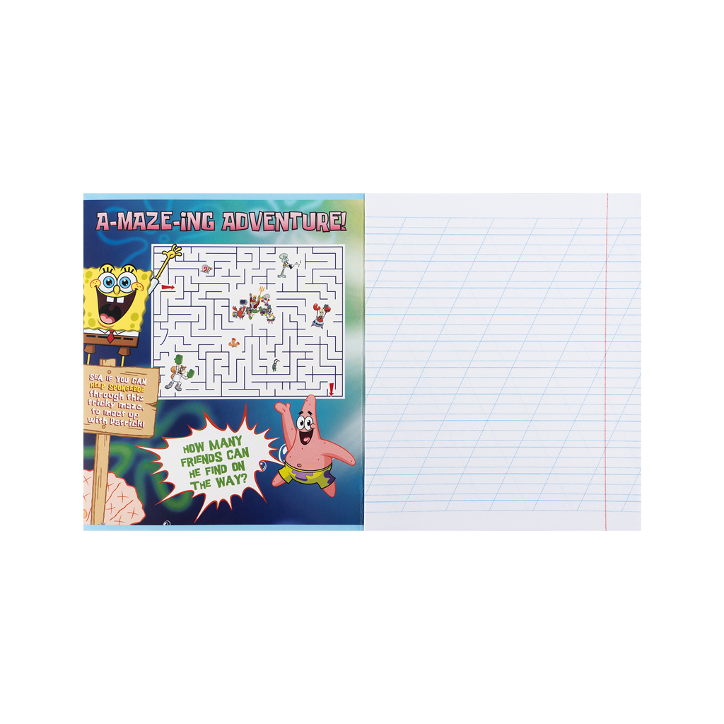 Зошит Kite SpongeBob SquarePants, 12 аркушів, коса лінія (SB25-235) - зображення 2