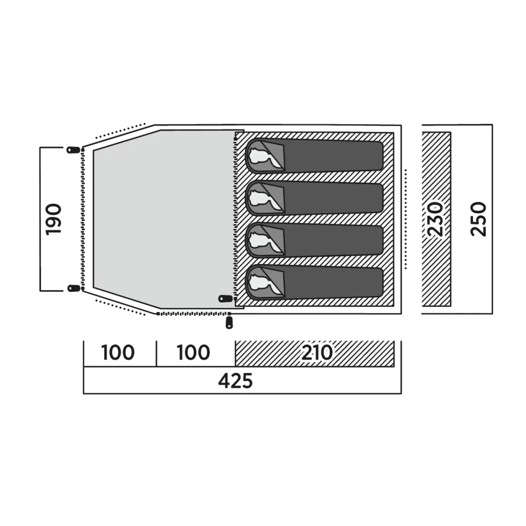 Намет Easy Camp Hemsedal 4 (120475) (931546) - зображення 7