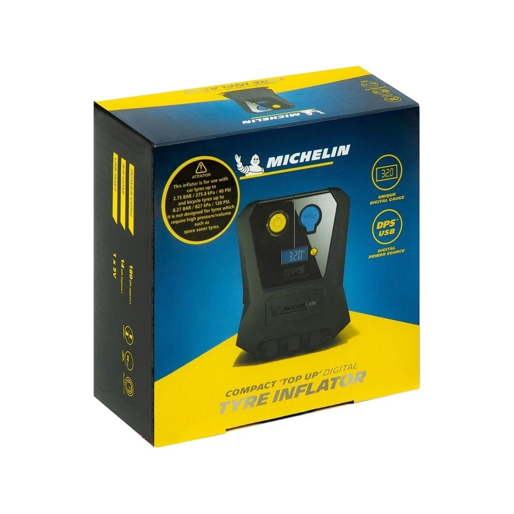 Автомобільний компресор Michelin Compact"Top Up"DigitalTyre Inflator (73565) - зображення 3