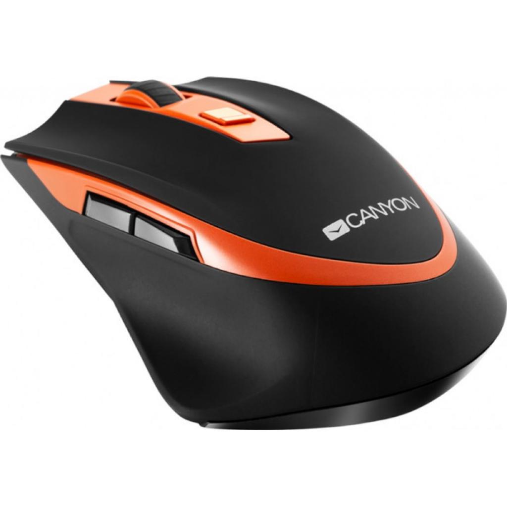 Мишка Canyon CNS-CMSW13BO Wireless Black-Orange - зображення 4