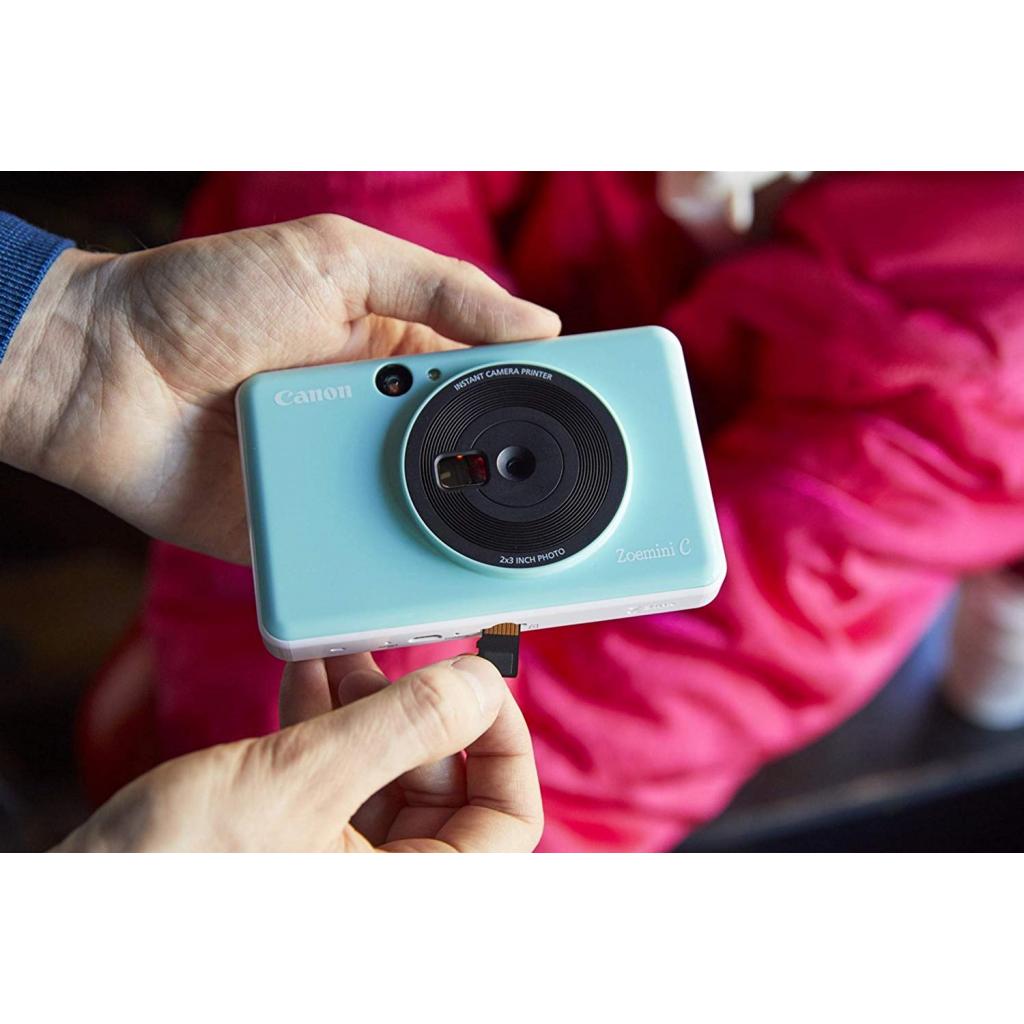 Камера миттєвого друку Canon ZOEMINI C CV123 Mint Green + 30 Zink PhotoPaper (3884C032) - зображення 6