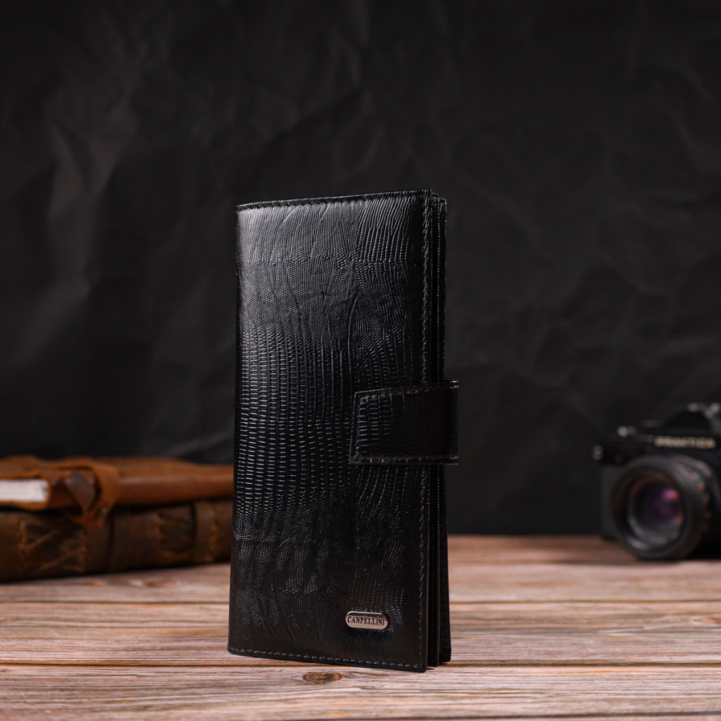 Гаманець Canpellini З натуральної шкіри Чорний (21913) - зображення 8