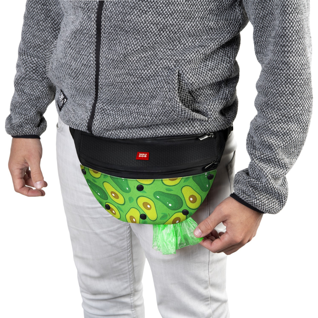 Поясна сумка-бананка для собак WAUDOG Textile "Авокадо" 33х17х10 см (5697) - зображення 4