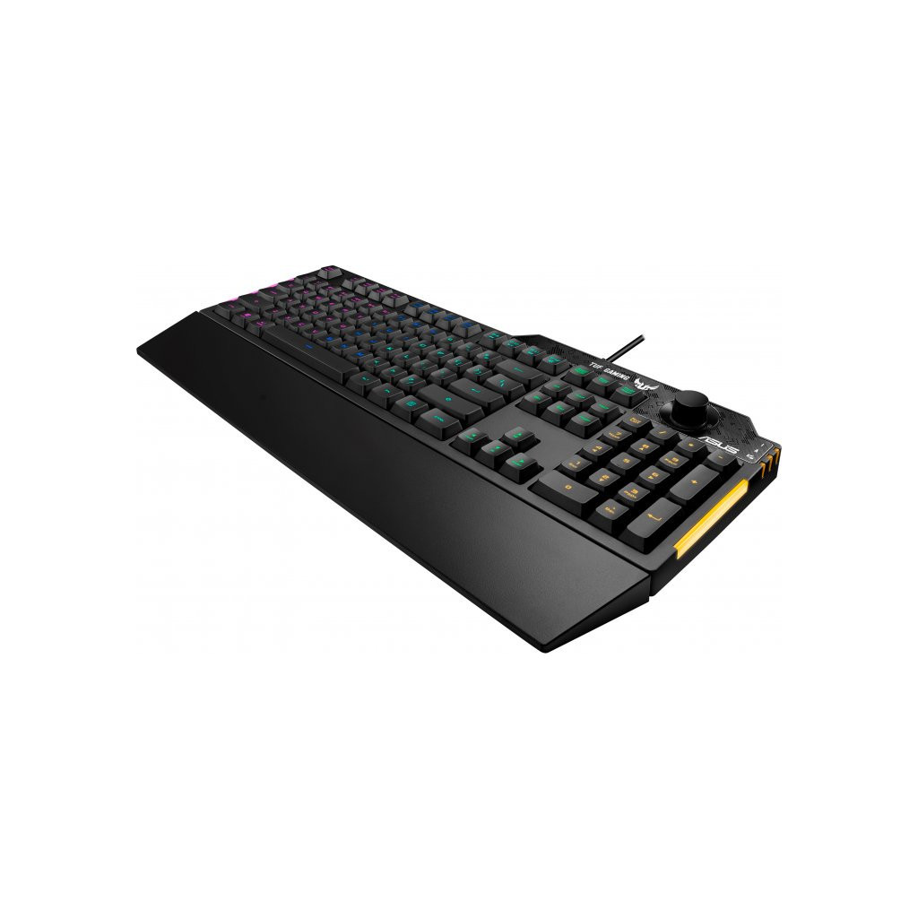 Клавіатура ASUS TUF Gaming K1 USB UA Black (90MP01X0-BKMA00) - зображення 3