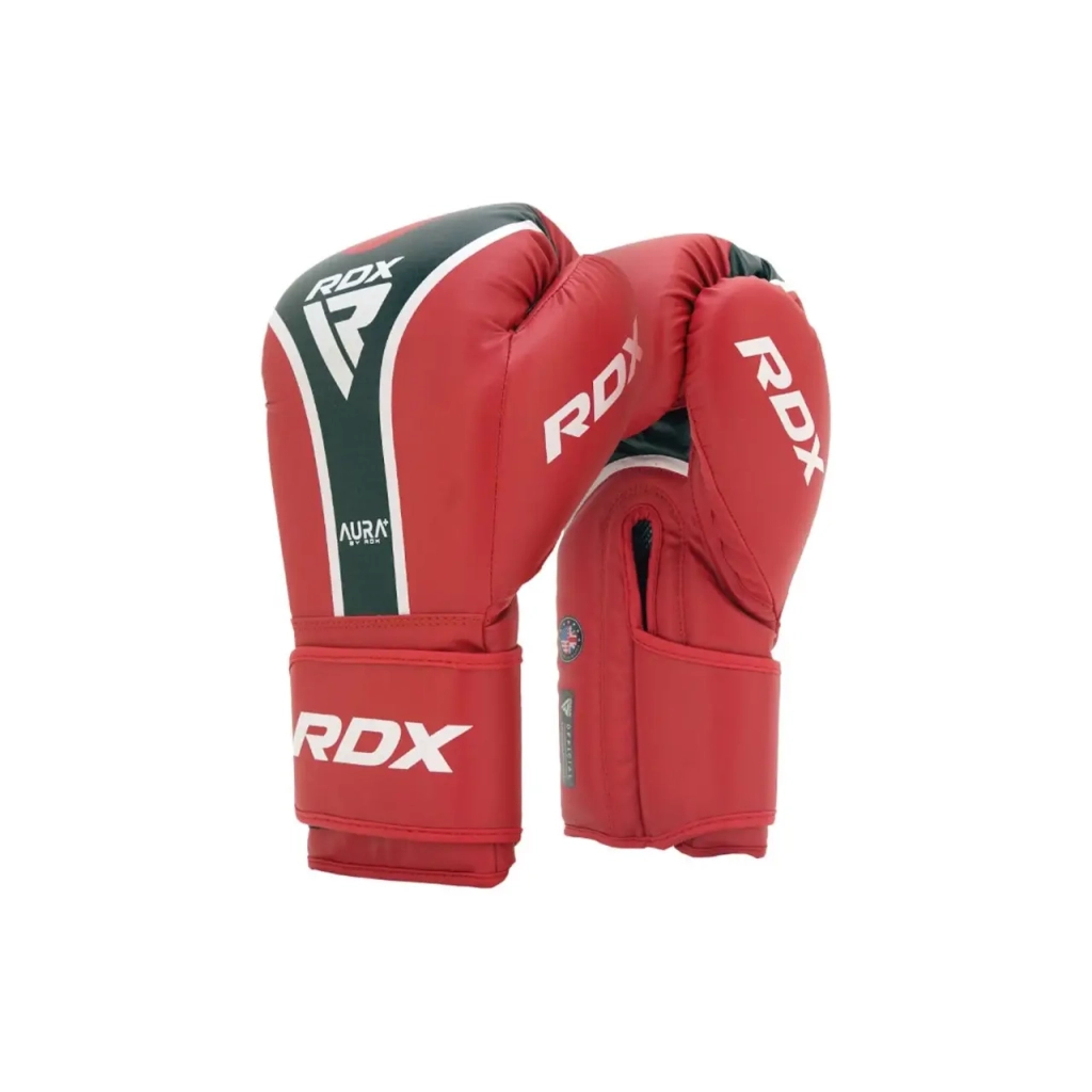 Боксерські рукавички RDX Aura Plus T-17 Red/Black 16 унцій (BGR-T17RB-16OZ+) - зображення 3