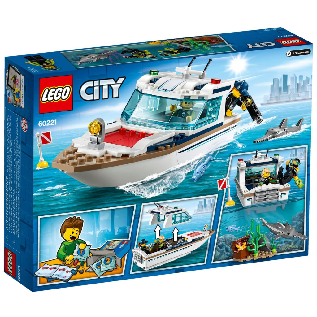 Конструктор LEGO City Яхта для дайвінгу 148 деталей (60221) - зображення 12