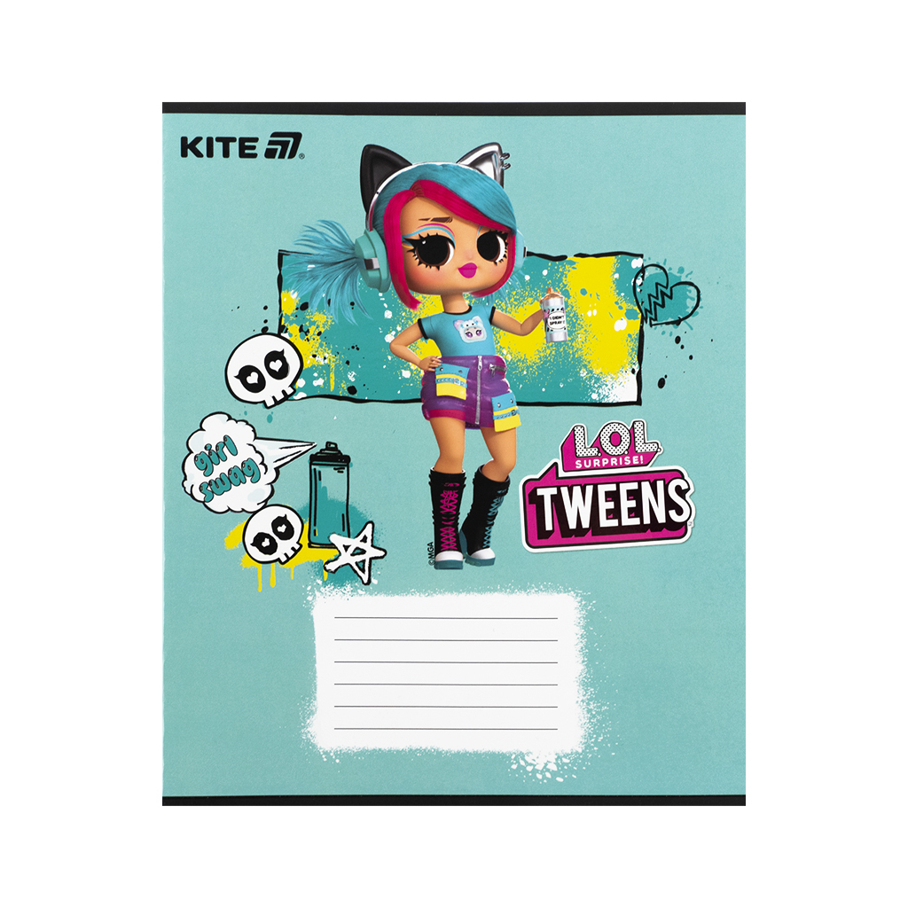 Зошит Kite LOL, 12 аркушів, коса лінія (LO25-235) - зображення 4