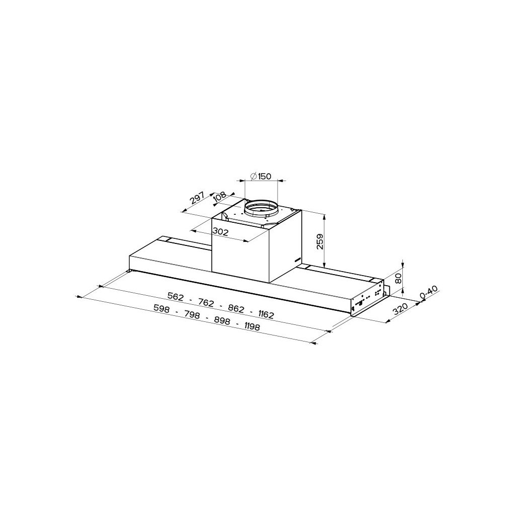 Витяжка кухонна Faber In-Nova Touch Wh/X A60 (305.0611.157) - зображення 4