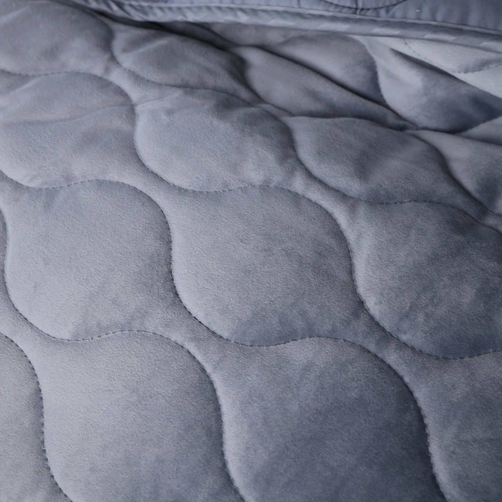 Покривало MirSon №5052 Velor charm Dark grey 150х210 см (2200008376895) - зображення 2