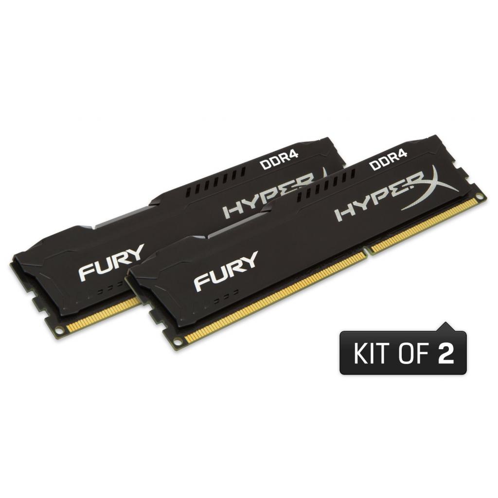 Модуль пам'яті для комп'ютера DDR4 8GB (2x4GB) 2133 MHz Fury Black Kingston Fury (ex.HyperX) (HX421C14FBK2/8) - изображение 3