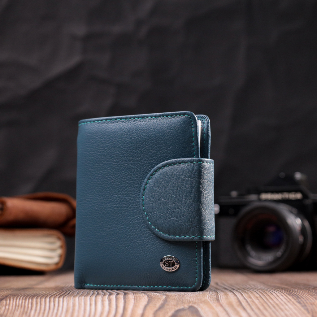 Портмоне ST Leather Бірюзове (19457) - зображення 9