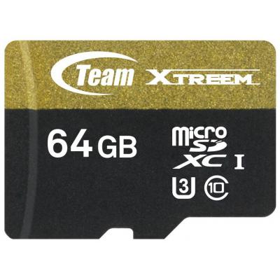 Карта пам'яті Team 64GB microSD class 10 UHS| U3 (TUSDX64GU303) - зображення 1