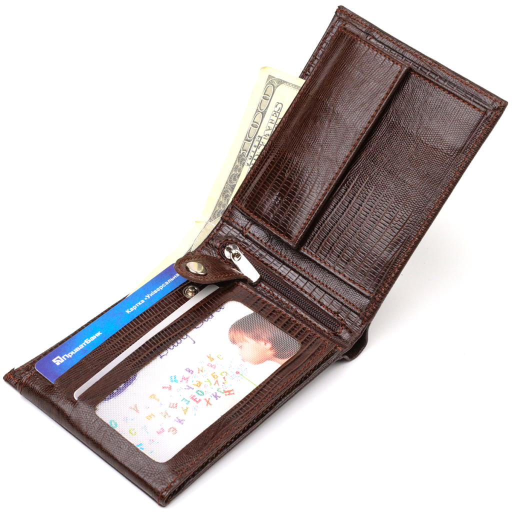 Гаманець Canpellini З натуральної шкіри Коричневий (21864) - зображення 5