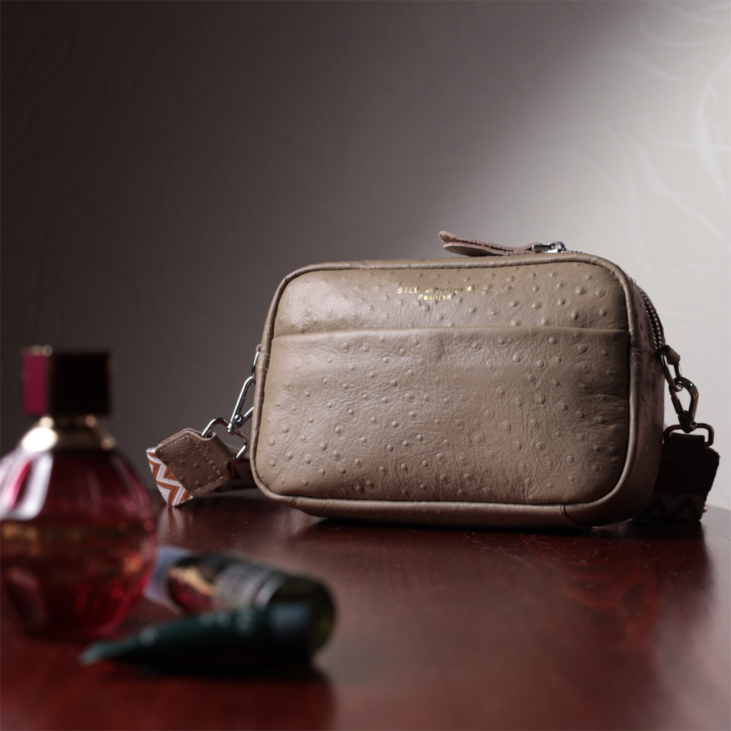 Сумка Vintage З фактурної натуральної шкіри Бежева (22662) - зображення 11