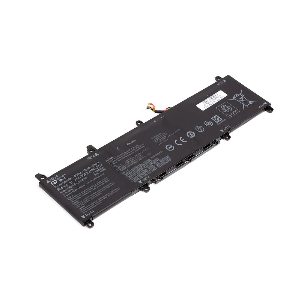 Акумулятор до ноутбука PowerPlant ASUS VivoBook S13 (C31N1806) 11.4V 3640mAh (NB431458) - зображення 2