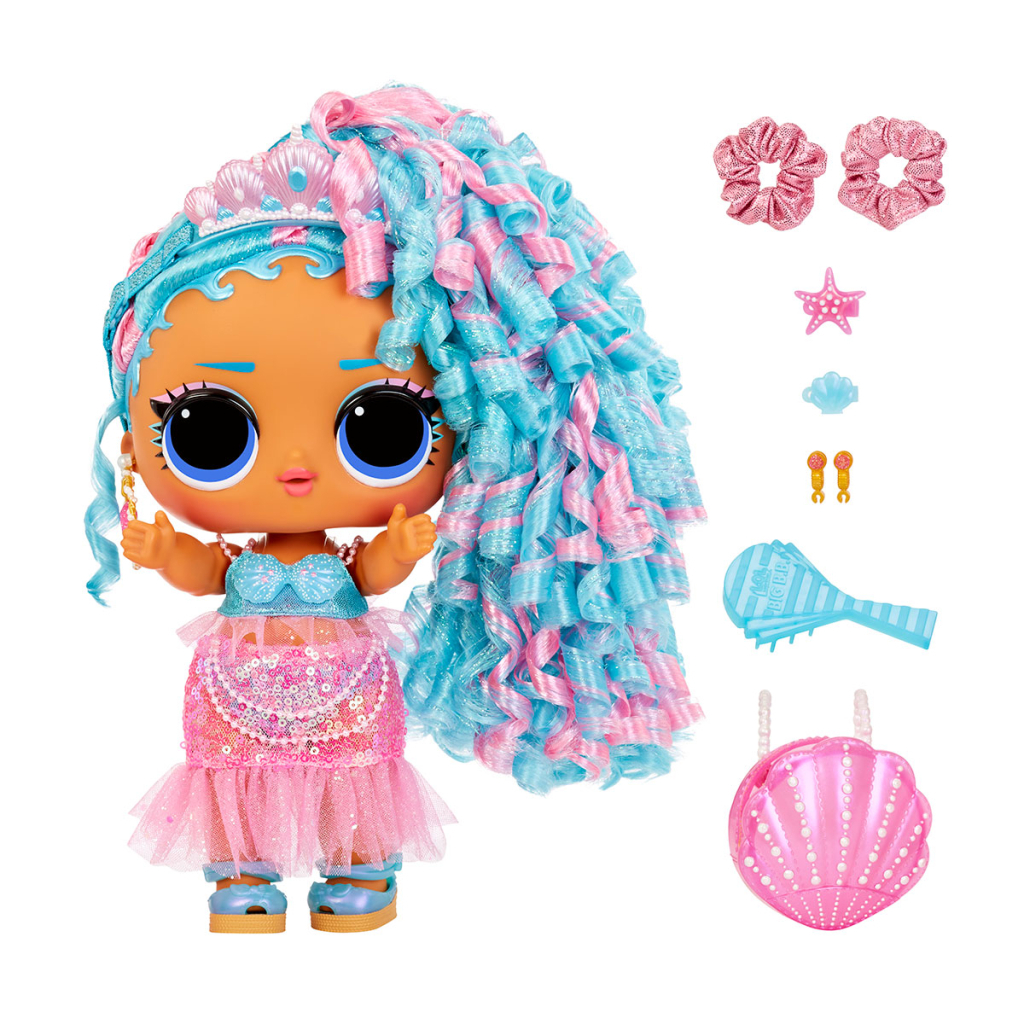 Лялька L.O.L. Surprise! серії Big Baby Hair Hair Hair – Королева Сплеск (579724) - зображення 6
