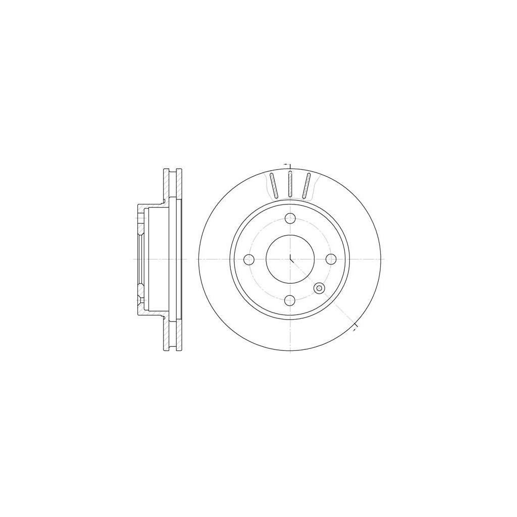 Гальмівний диск REMSA 6097.10 - зображення 1