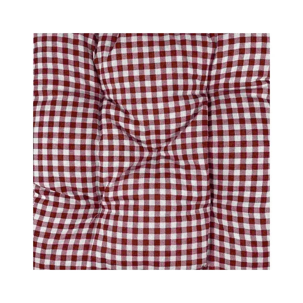 Подушка на стілець Прованс Клітинка бордо 40х40 (4823093431010) - зображення 3
