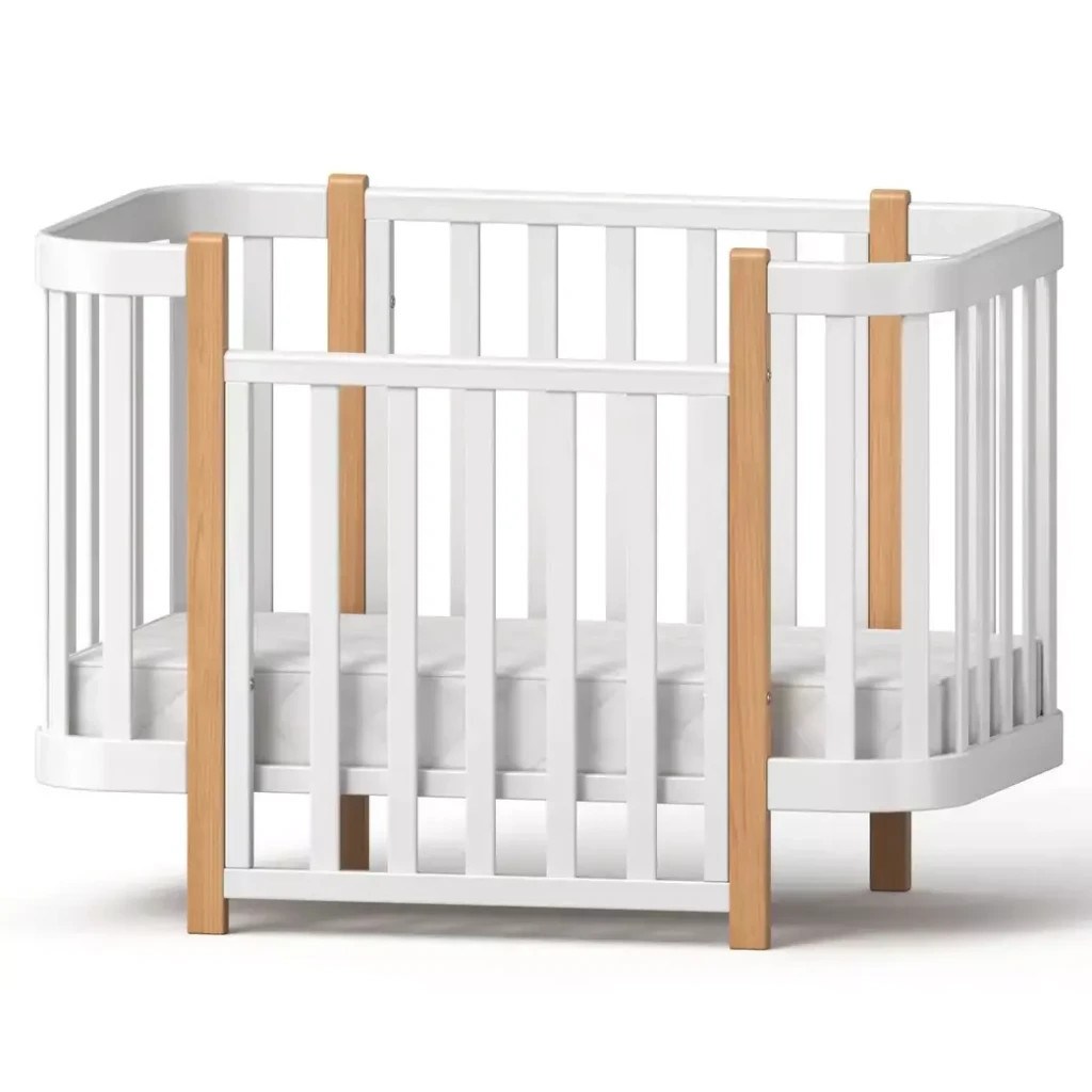 Ліжечко Angelo Magic біле (біло-букове) 120х60 (12000) - зображення 1