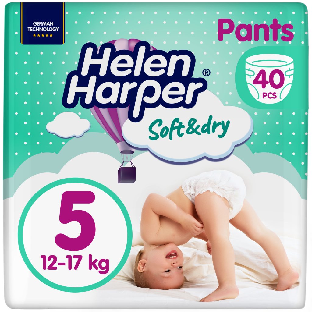 Підгузки Helen Harper Soft&Dry Junior Розмір 5 (12-17 кг) 40 шт (5411416031741) (271442) - зображення 1
